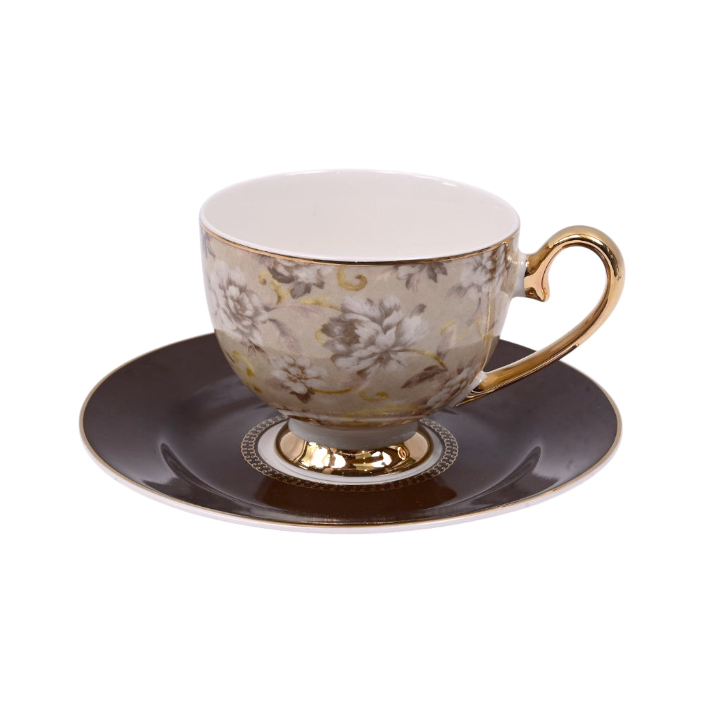 CUP & SAUCER SET 6PC MORE & MORE DS24C095