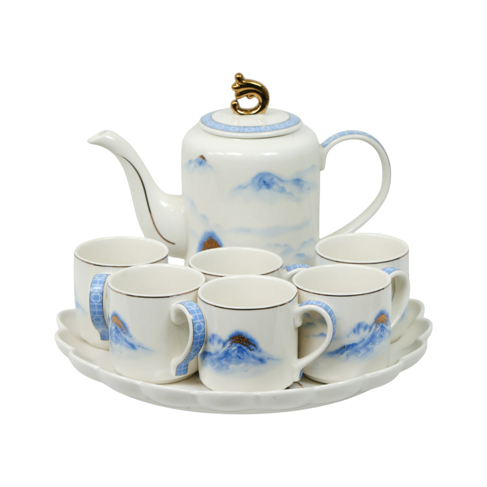 COFFEE SET 9PC CERAMIC REVOLVING 83-13