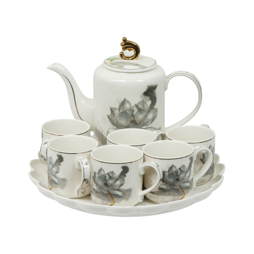 COFFEE SET 9PC CERAMIC REVOLVING 83-15