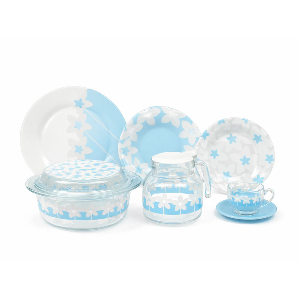 DINNER SET 71PC LUMINARC PIMPRENELLE BLUE