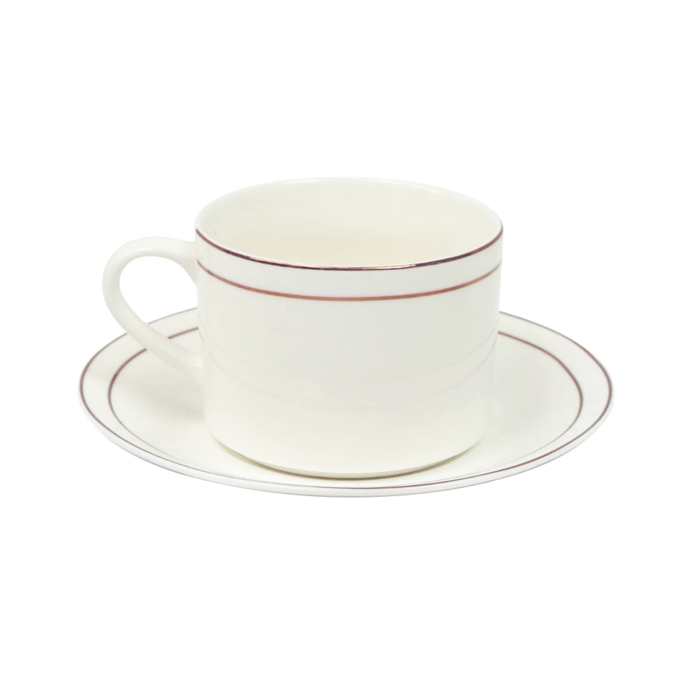 CUP & SAUCER BONE CHINA GGK-SH053B (PACK OF 6)