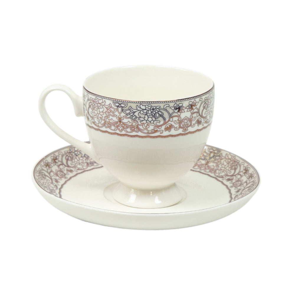 CUP & SAUCER BONE CHINA FD006 TMC (PACK OF 6)