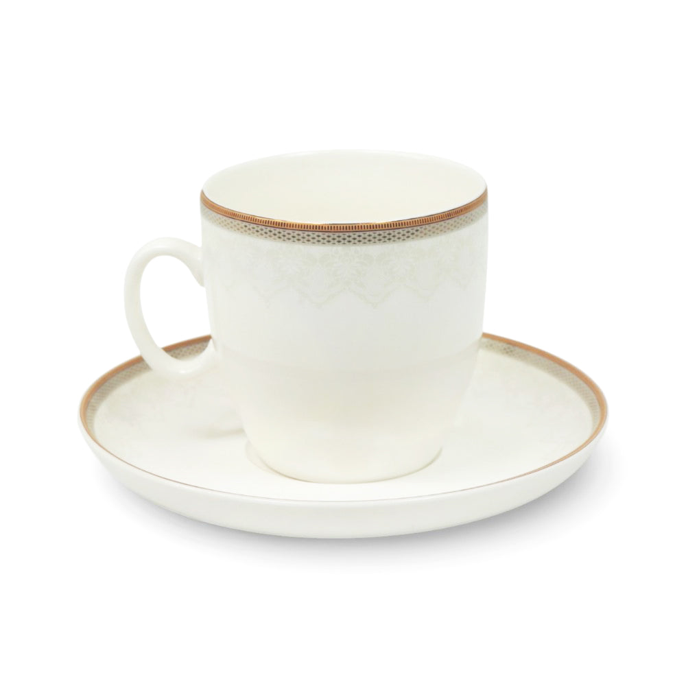 CUP & SAUCER BONE CHINA YB011 TMC (PACK OF 6)