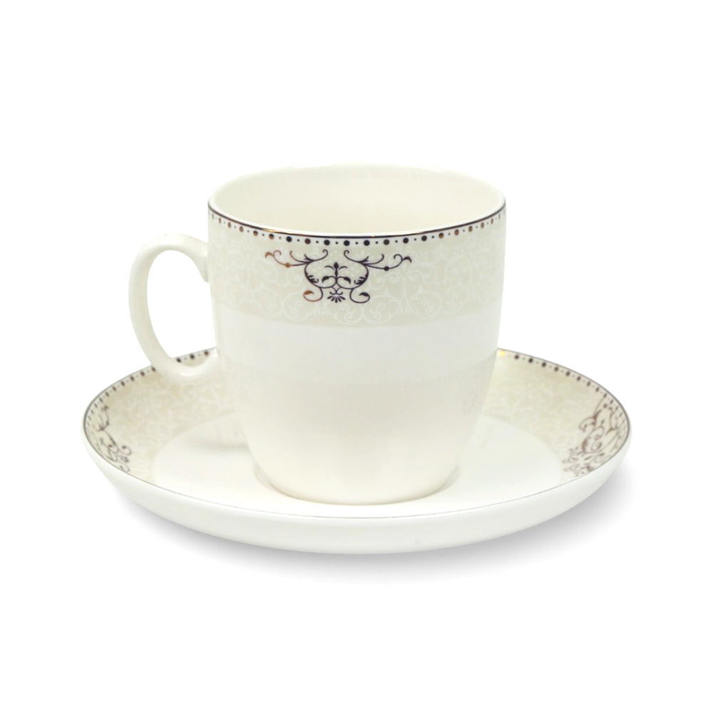 CUP & SAUCER BONE CHINA YB003 TMC (PACK OF 6)