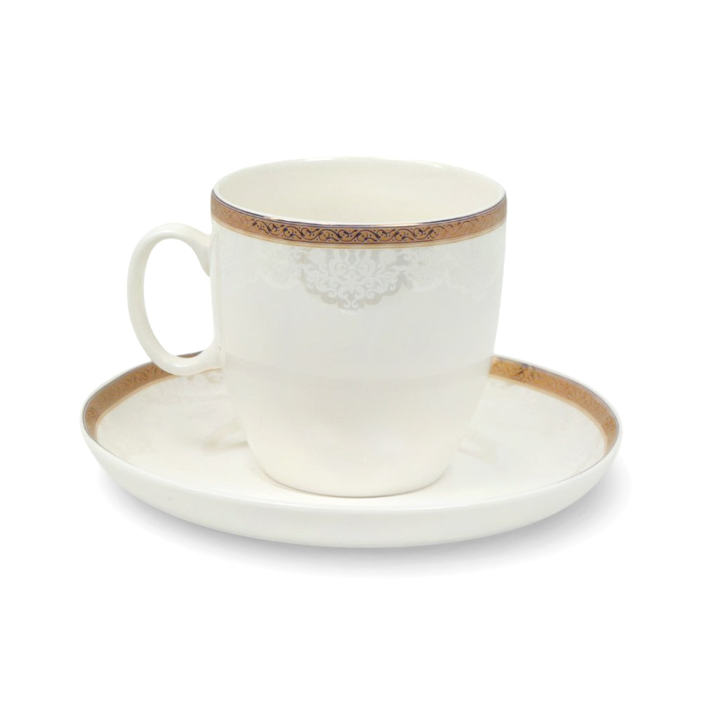 CUP & SAUCER BONE CHINA YB002 TMC (PACK OF 6)