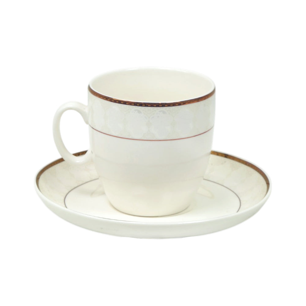 CUP & SAUCER BONE CHINA YB015 TMC (PACK OF 6)