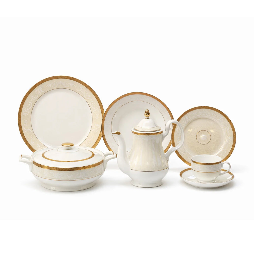 DINNER SET 61PC BONE CHINA EN333 KC