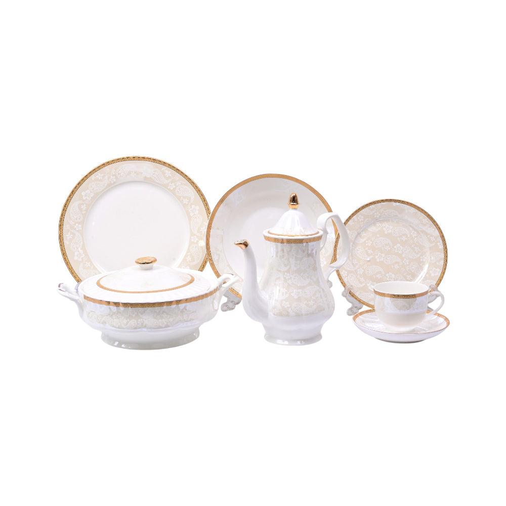 DINNER SET 61PC BONE CHINA EN334 KC