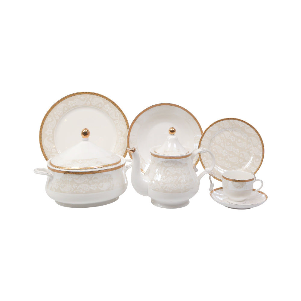 DINNER SET 61PC BONE CHINA GW314 KC