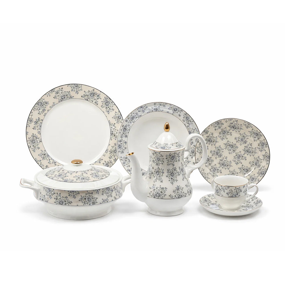 DINNER SET 61PC BONE CHINA EN336 KC