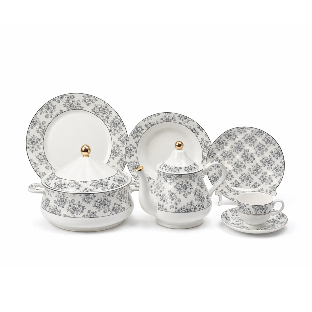 DINNER SET 61PC BONE CHINA GW316 KC