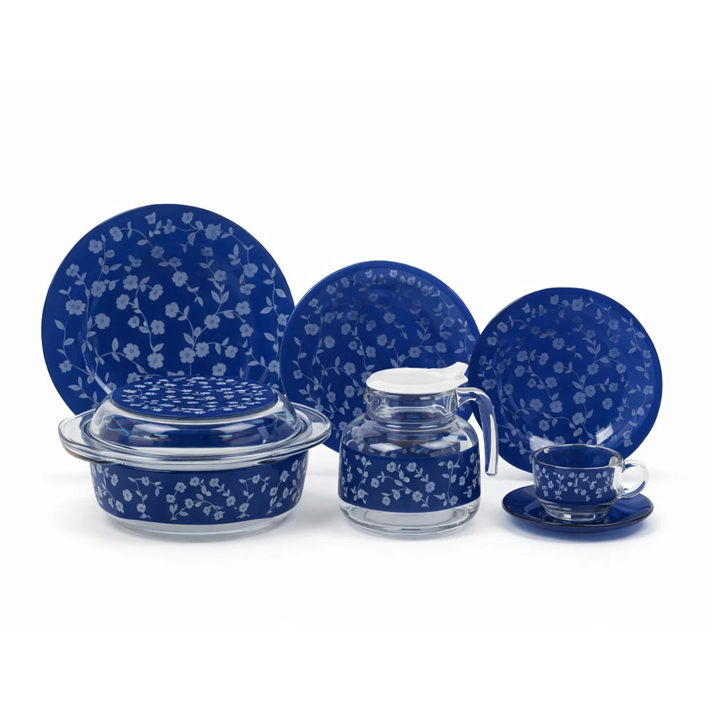 DINNER SET 71PC LUMINARC TULIP TALOS BLUE