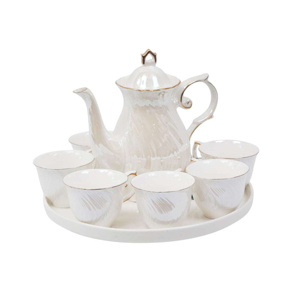 COFFEE SET 9PC CERAMIC REVOLVING IR SW-FA-25