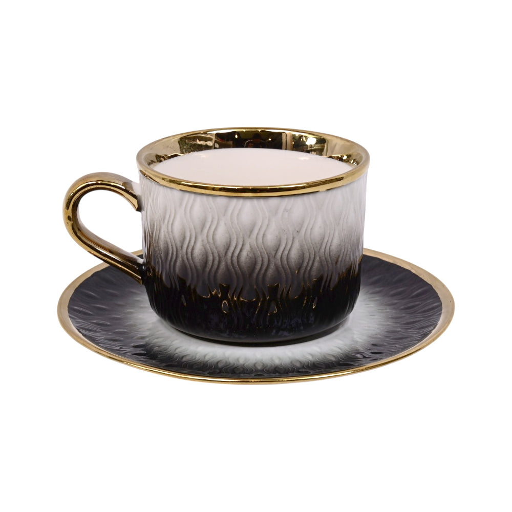 CUP & SAUCER SET 6PC CERAMIC 68-2 AE