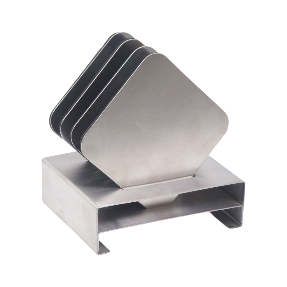 COASTER SET 5PC STEEL IR B7988