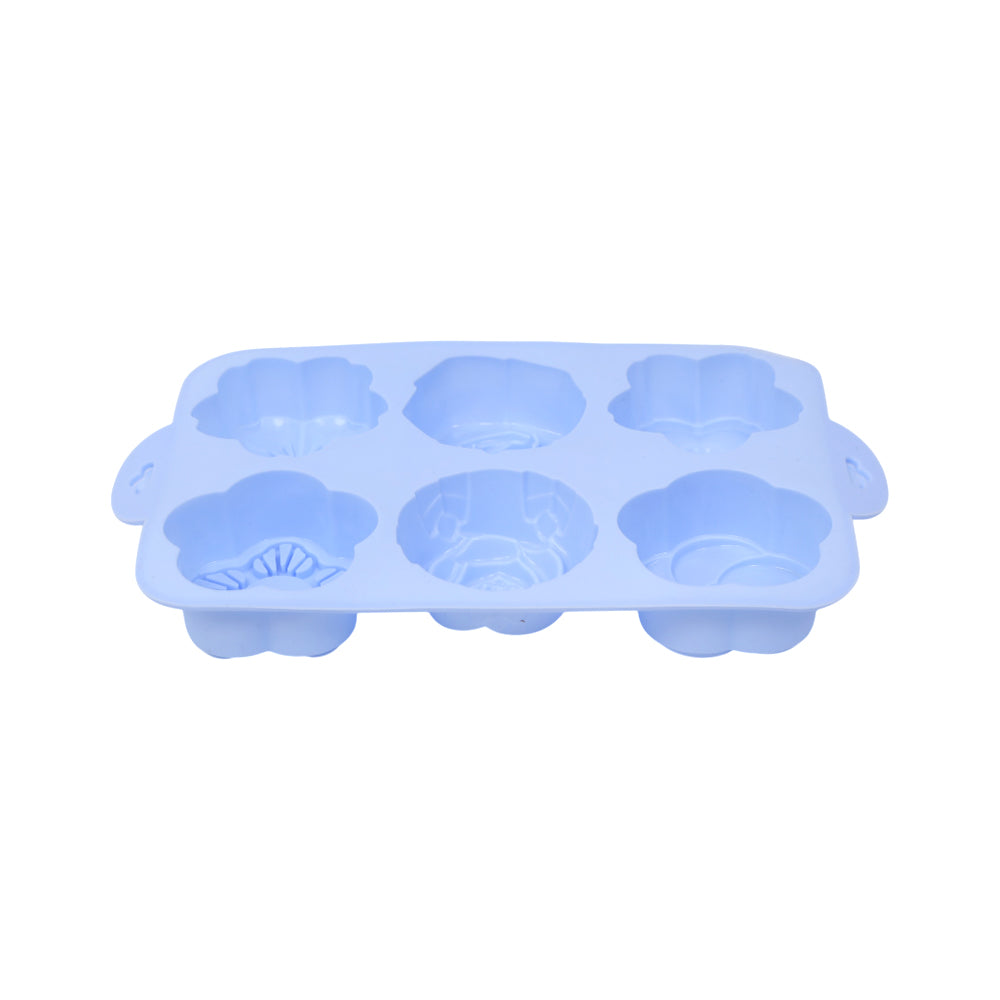 MUFFIN PAN 6 CUPS SILICONE IR YH1237/E22-24