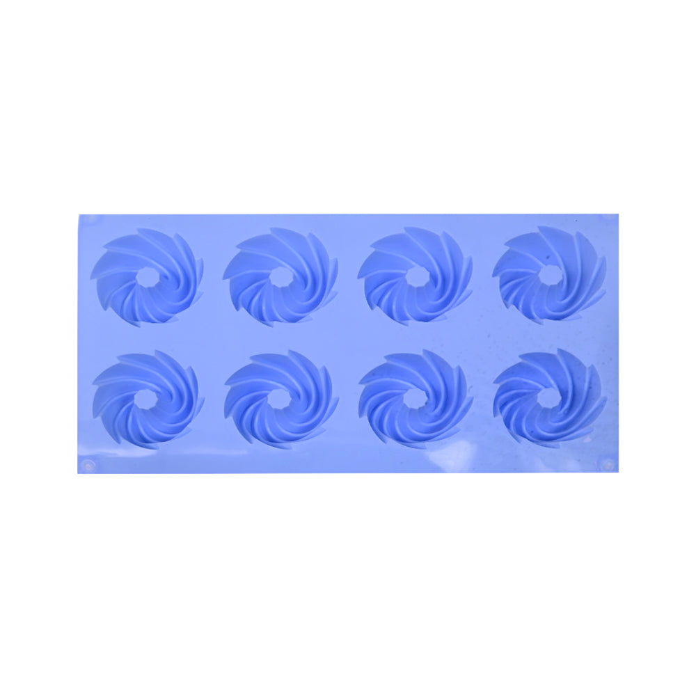 MUFFIN PAN 8 CUPS SILICONE IR YH330/E187-189