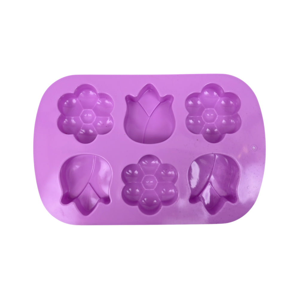 MUFFIN PAN 6 CUPS SILICONE IR YH059/E16-18