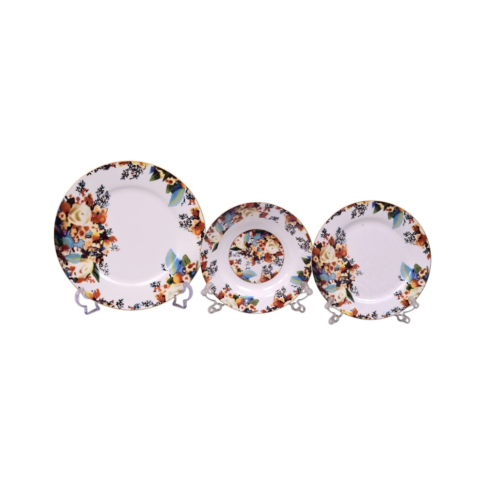 PLATE SET 18 PC BONE CHINA FA003 FE