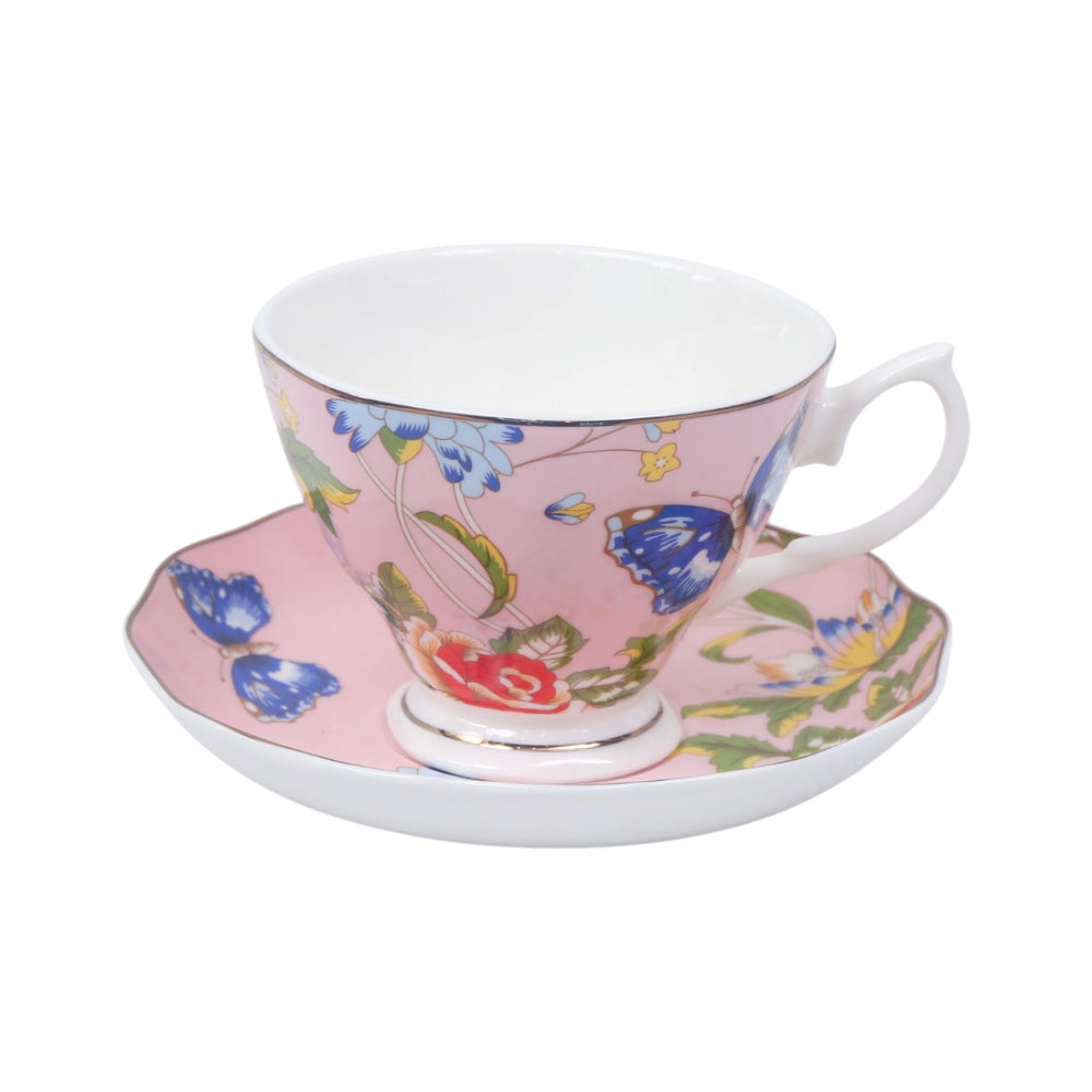 CUP & SAUCER BONE CHINA YS001 FE