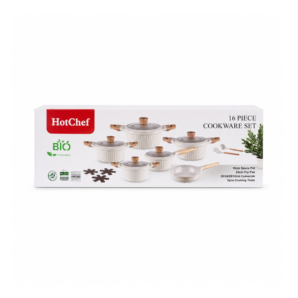 DAGCHI SET 16PC HOT CHEF NON STICK IR 63162/YTG201