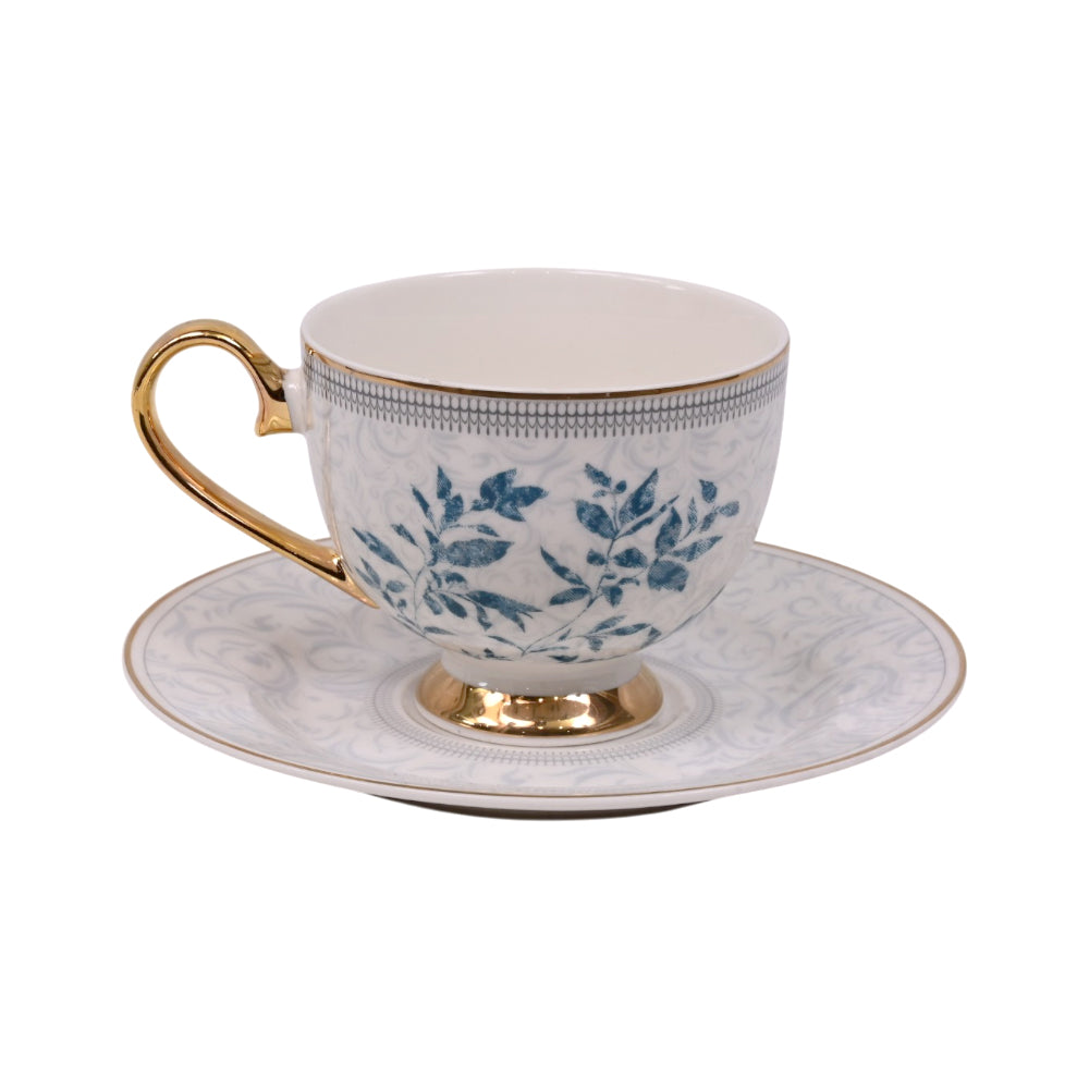 CUP & SAUCER SET 6PC MORE & MORE DS24G073