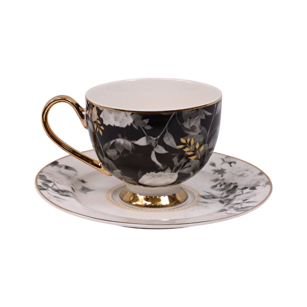 CUP & SAUCER SET 6PC MORE & MORE DS21A262