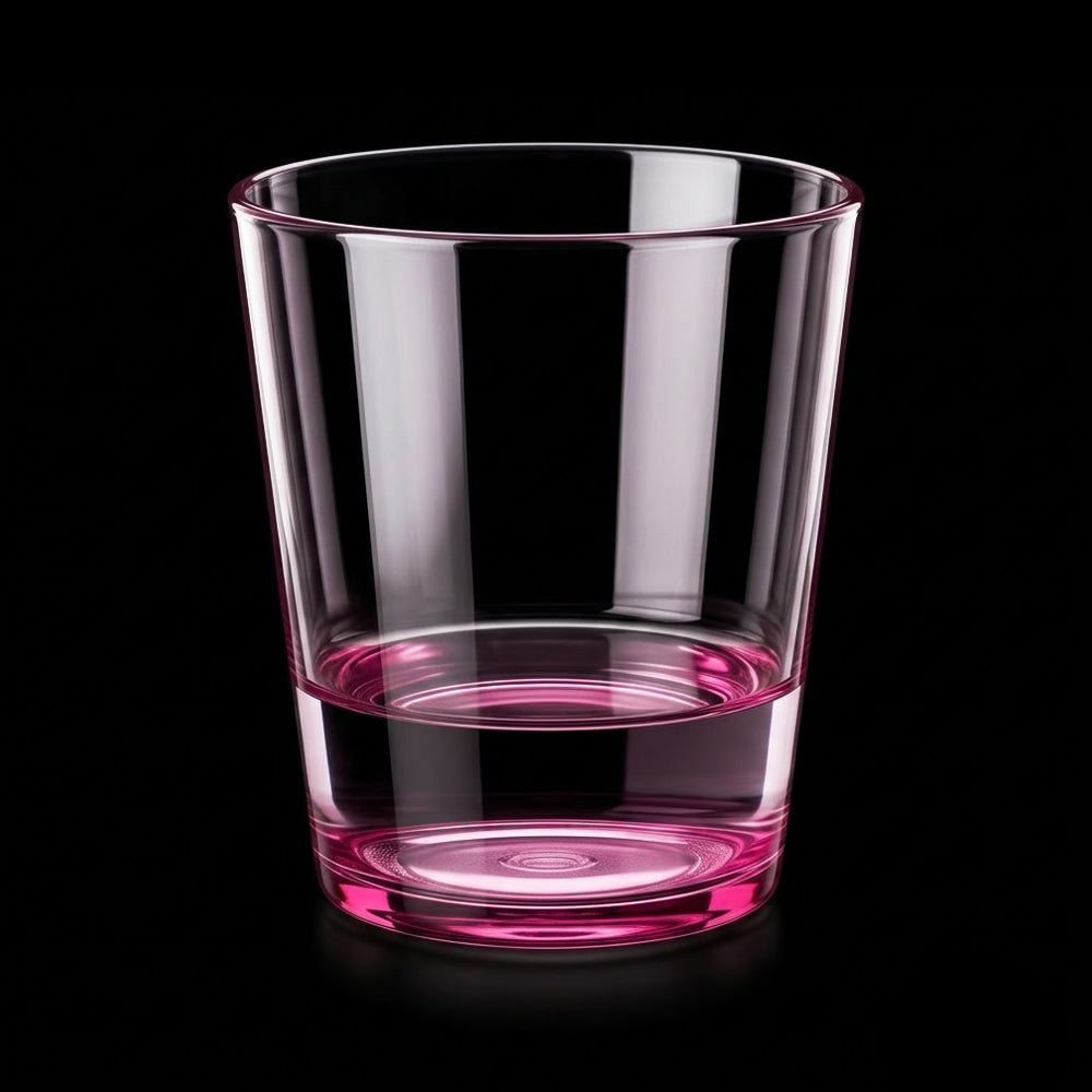 GLASS ACRYLIC KJ25 COLOUR PINK (Pack of 6)