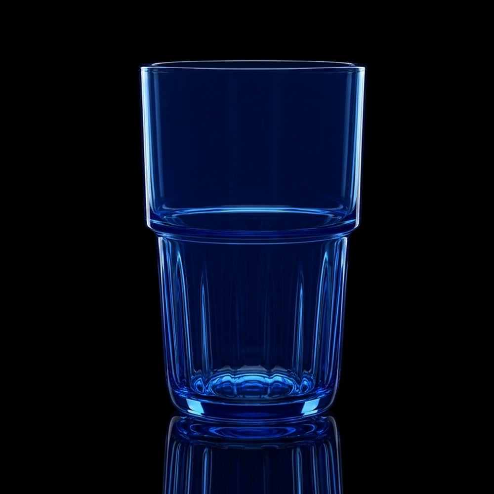GLASS ACRYLIC PREMIUM KJ43 BLUE (Pack of 6)