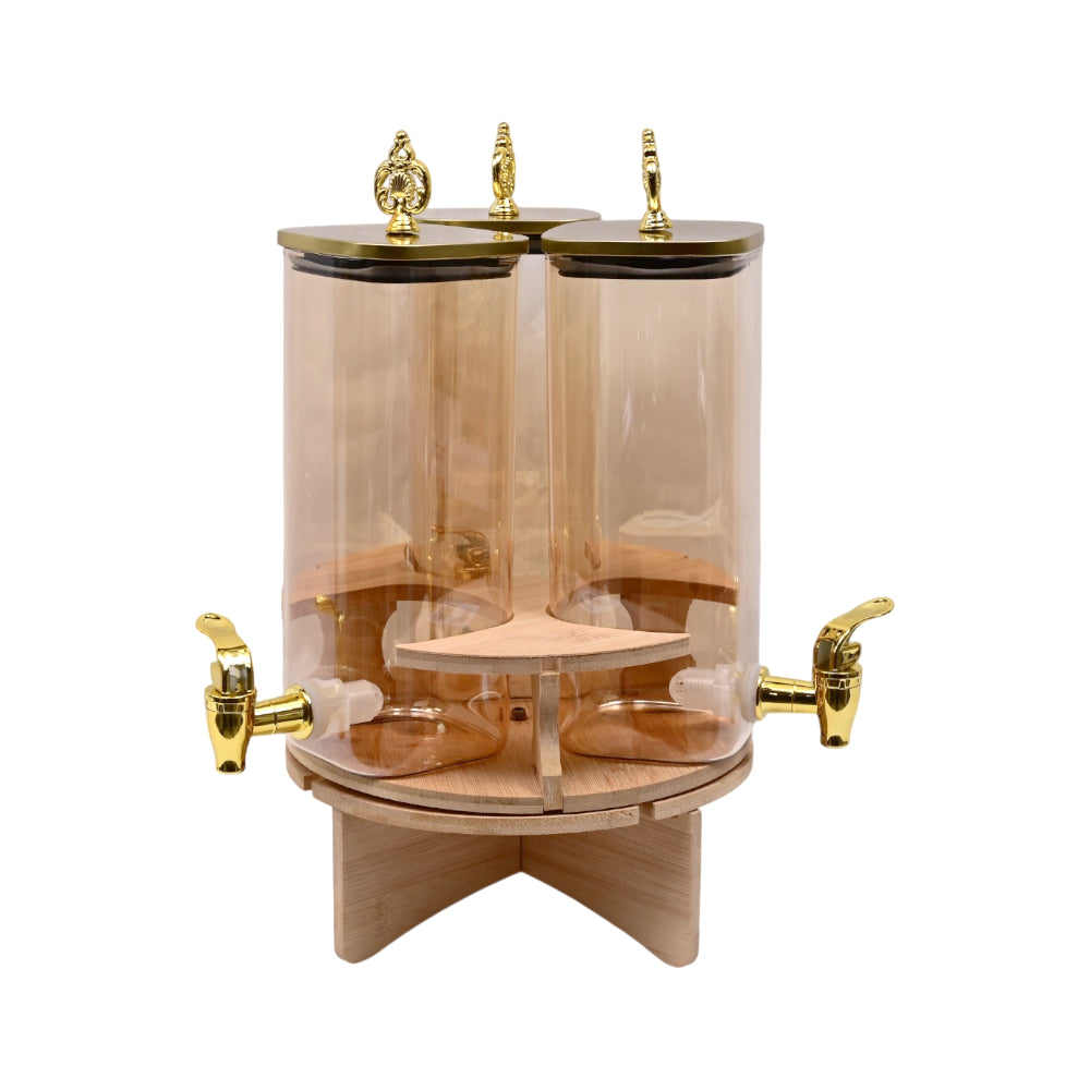 WATER COOLER SET 3PC BOROSILICATE REVOLVING Q5521-3H