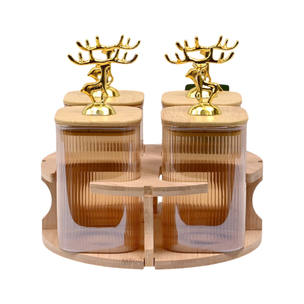 SPICE SET 4PC BOROSILICATE REVOLVING Q2256-3H
