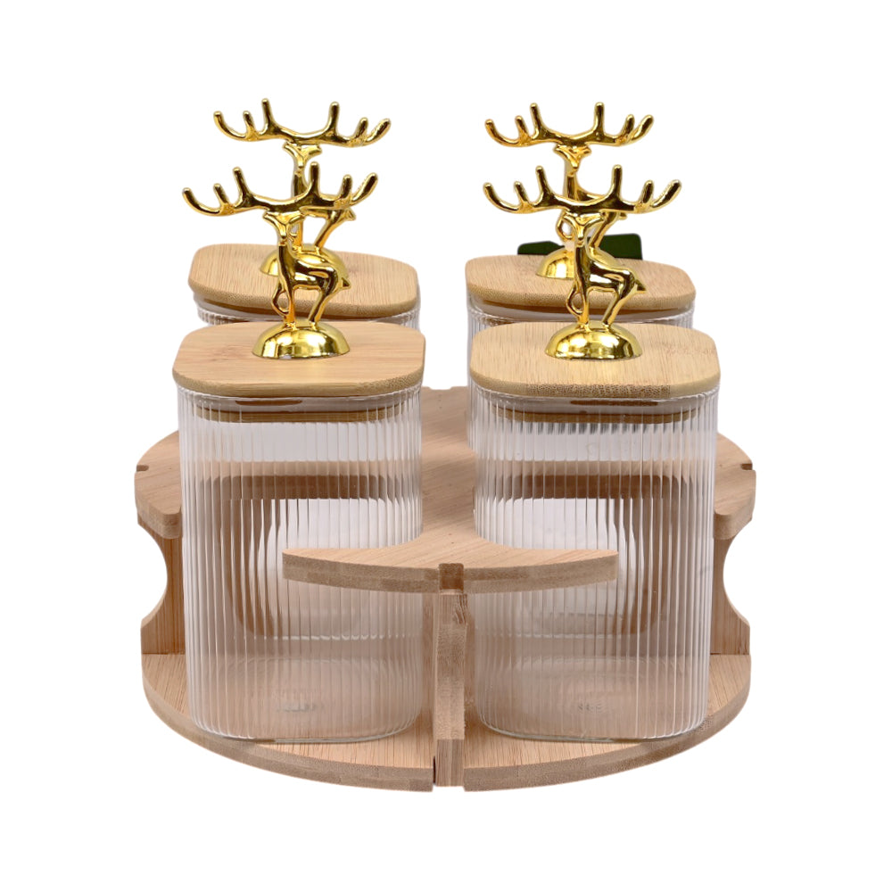 SPICE SET 4PC BOROSILICATE REVOLVING Q2256-3