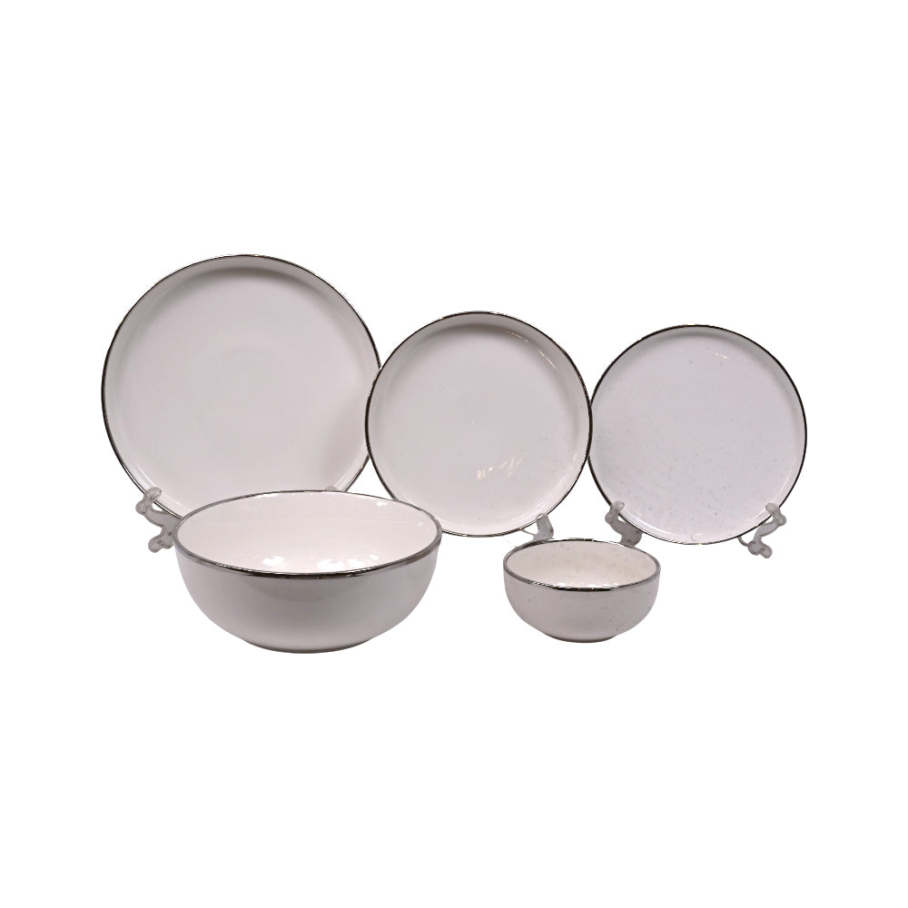 PLATE SET 25PC SILVER DH2025S AAK
