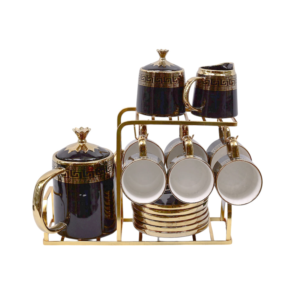COFFEE SET 15PC CERAMIC SHINE COLLECTION ABC-381 B