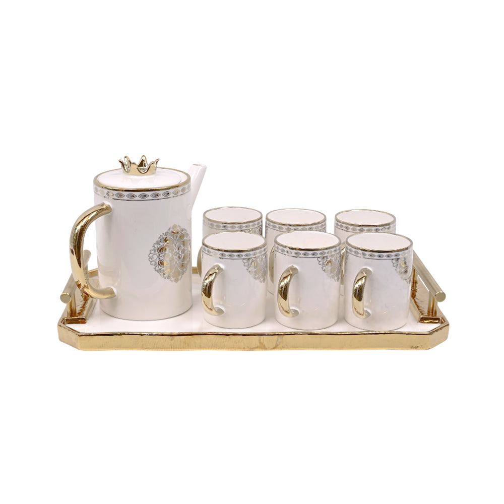 COFFEE SET 9PC CERAMIC SHINE COLLECTION ABC-386W