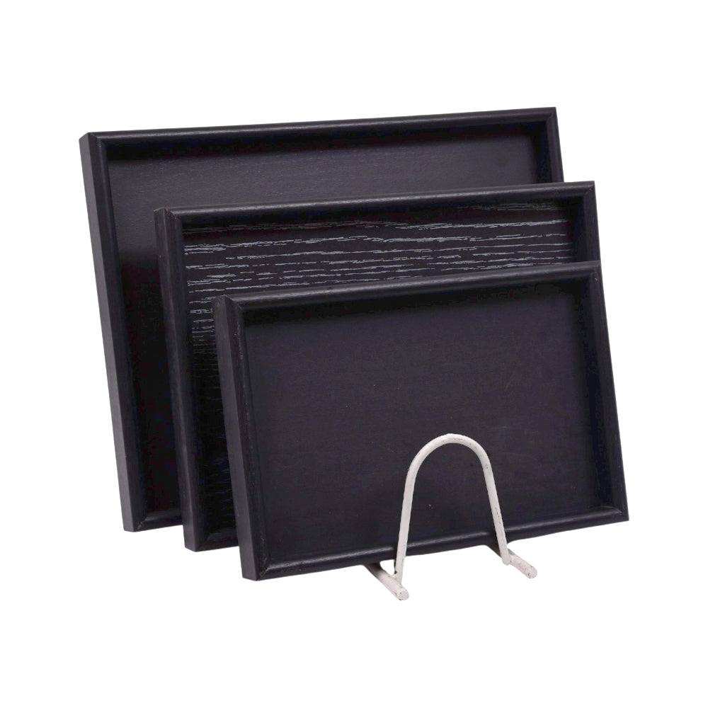 TRAY SET 3PC WOODEN ABC25-A411-2