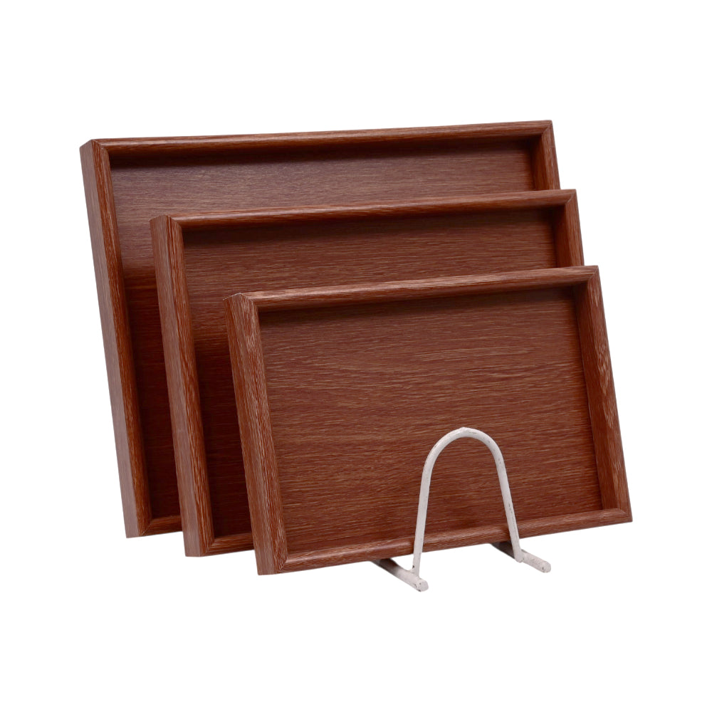 TRAY SET 3PC WOODEN ABC25-A411-3