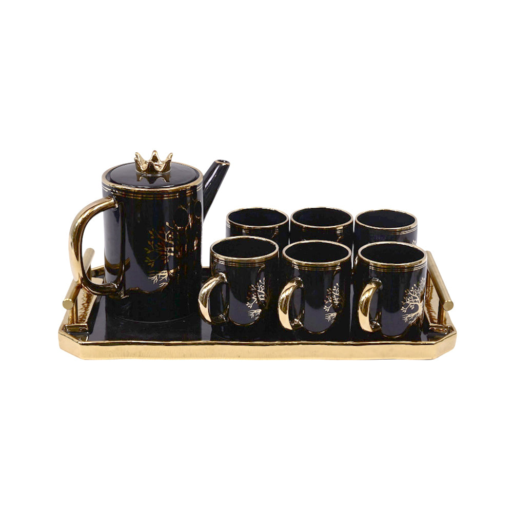 COFFEE SET 9PC CERAMIC SHINE COLLECTION ABC-386B