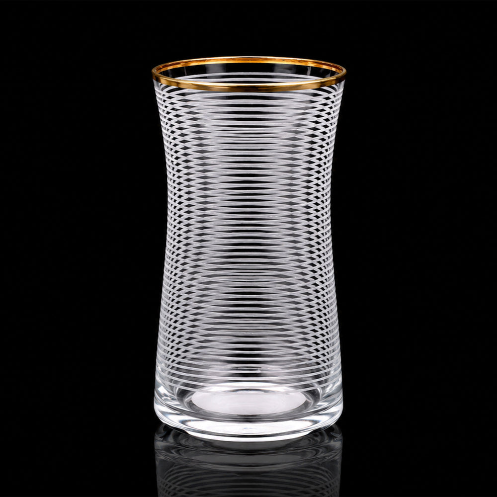 GLASS PSB HAND CUT HEYBELI GOLD 420845-52-032 (Pack of 6)