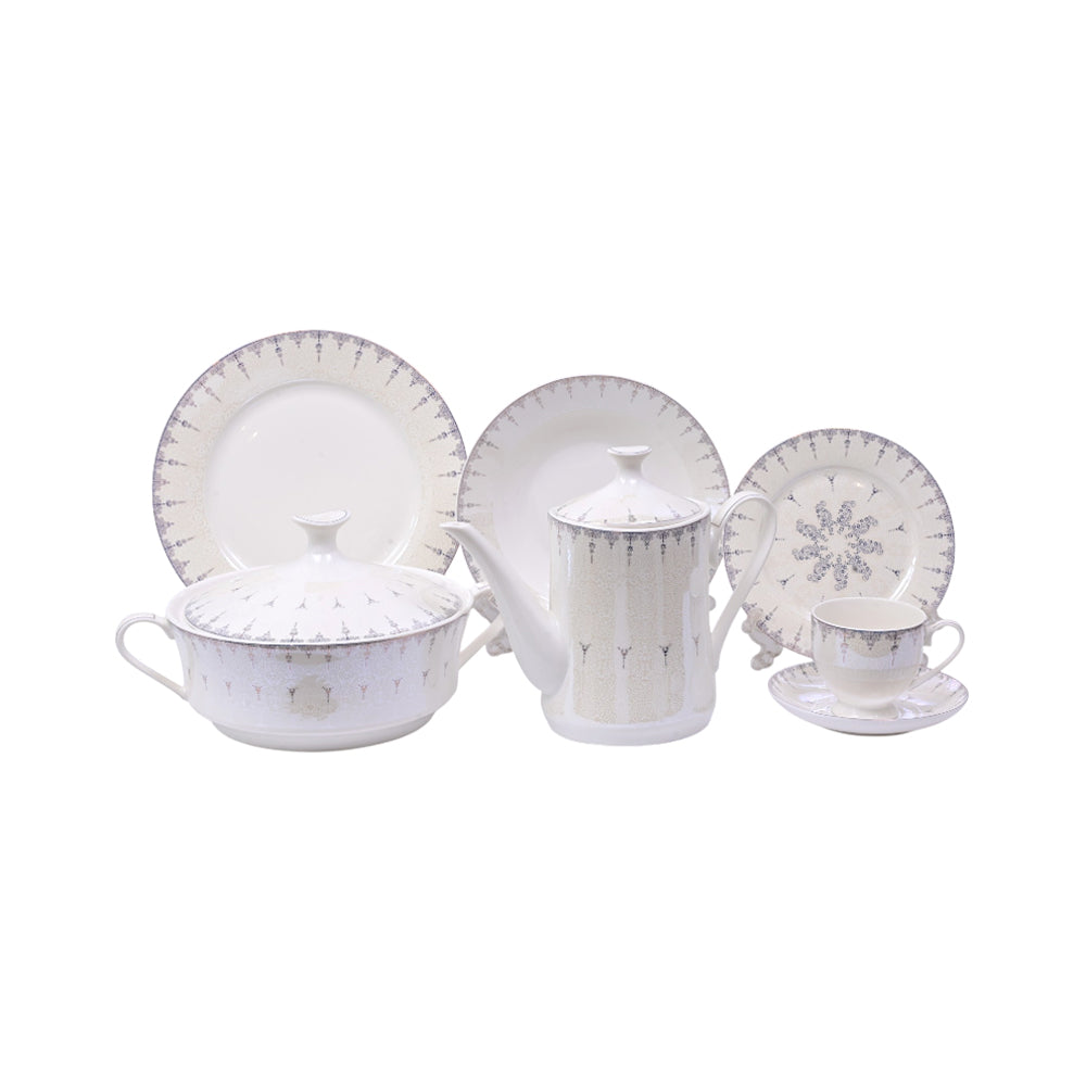 DINNER SET 61PC BONE CHINA TY343 KC