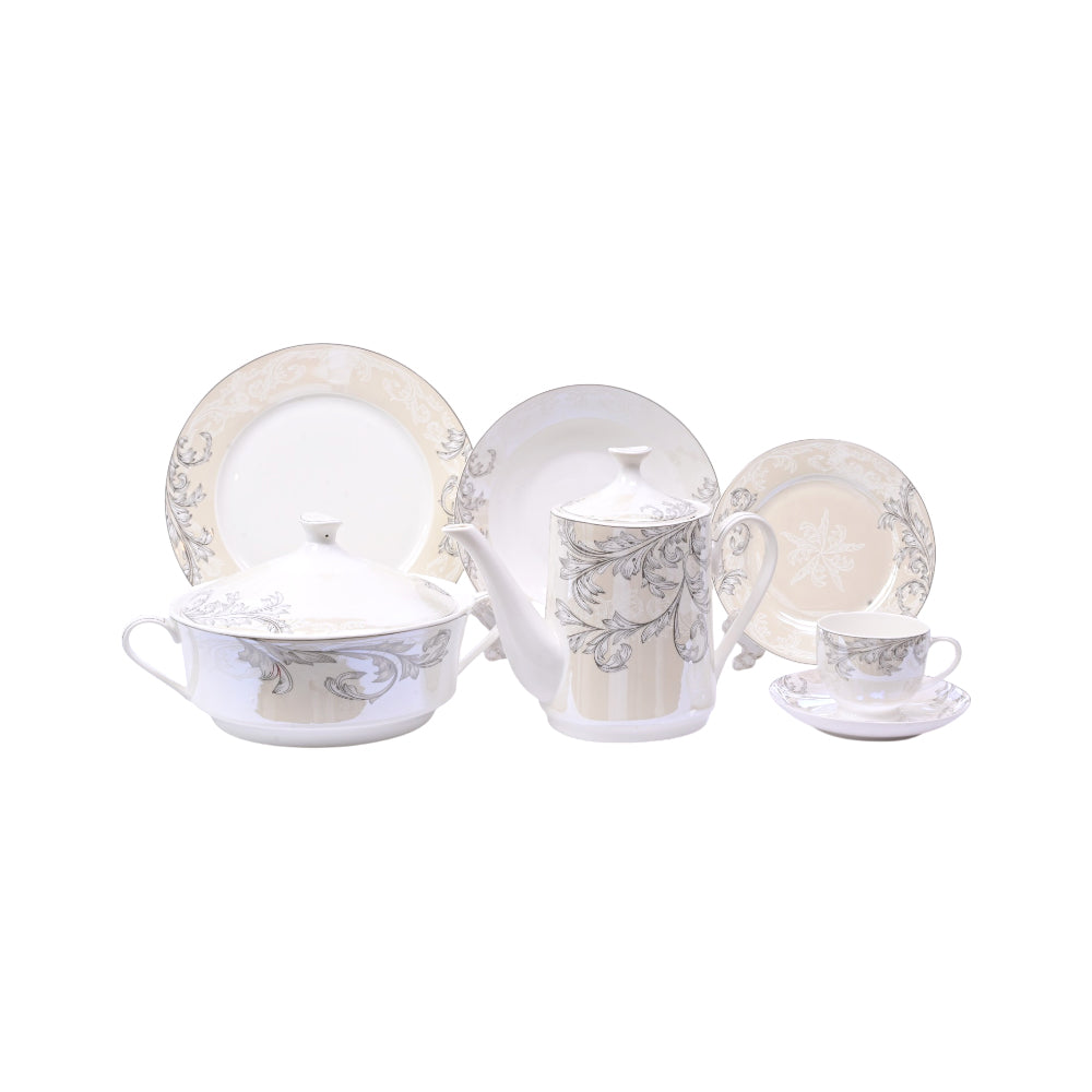 DINNER SET 61PC BONE CHINA TY348 KC
