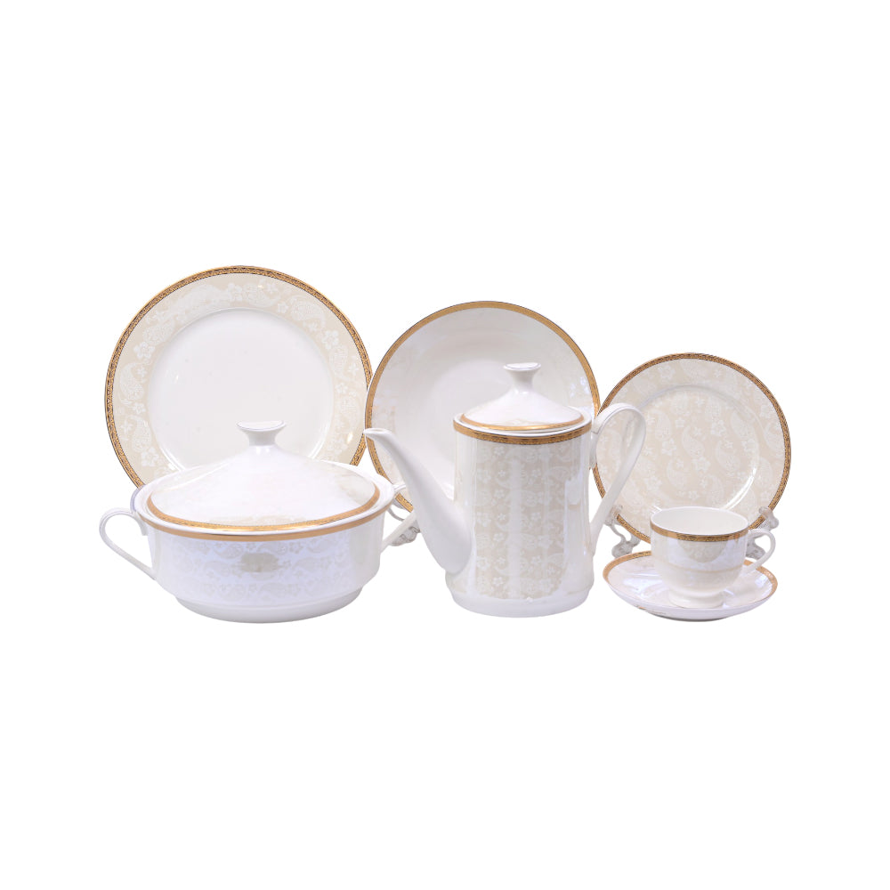 DINNER SET 61PC BONE CHINA TY342 KC