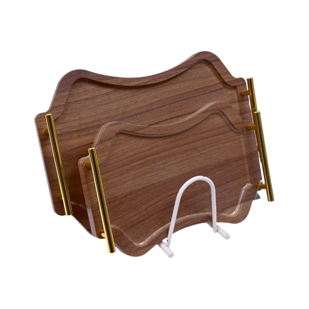 TRAY SET 2 PC WOODEN IR JC-4