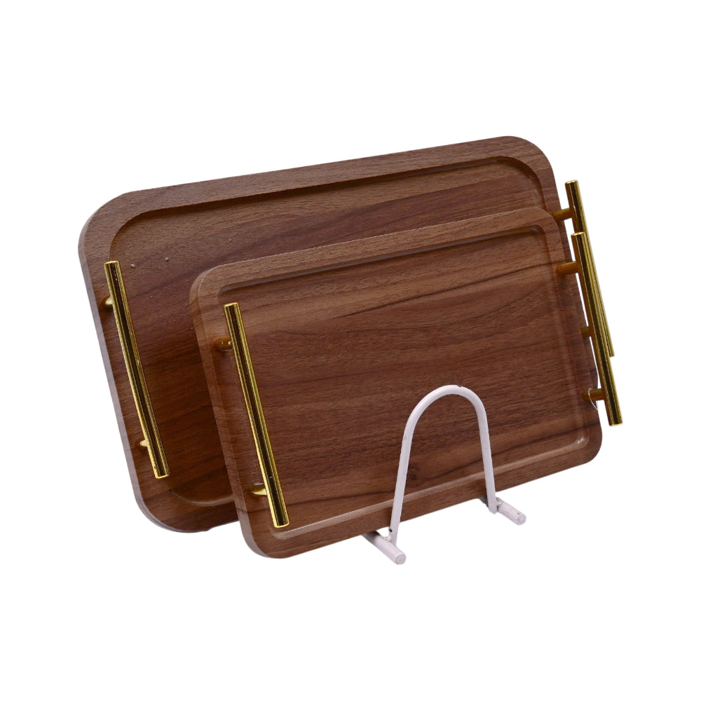 TRAY SET 2 PC WOODEN IR JC-7