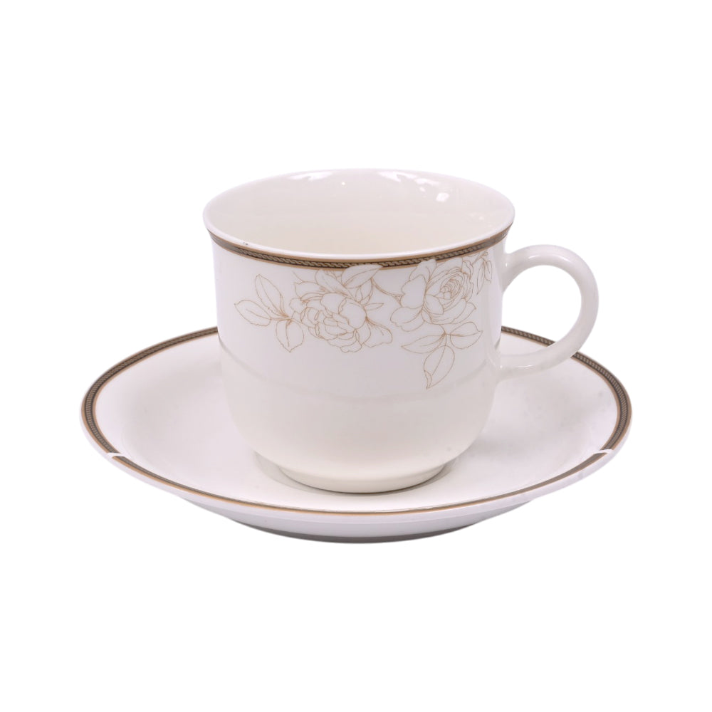 CUP SAUCER BONE CHINA WR 03636 RC-Pack of 6