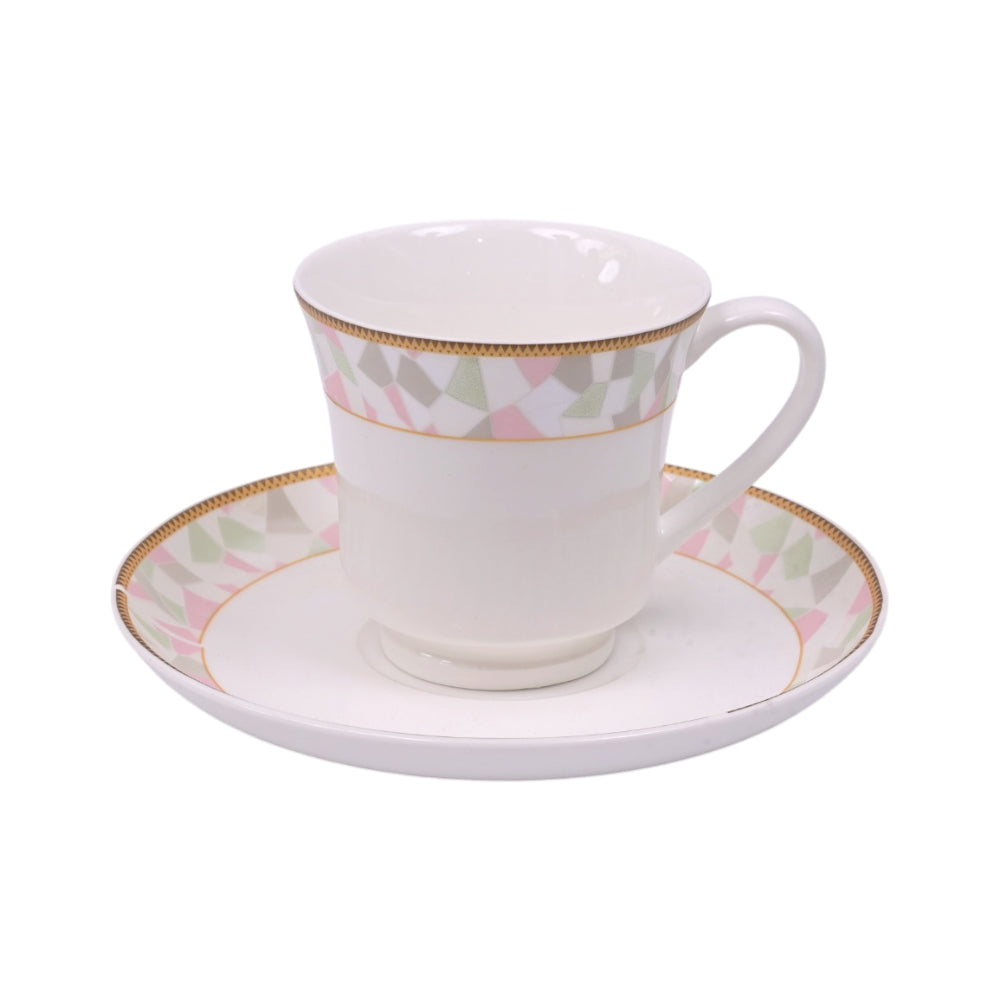CUP SAUCER BONE CHINA FINE 03511 RC-Pack of 6