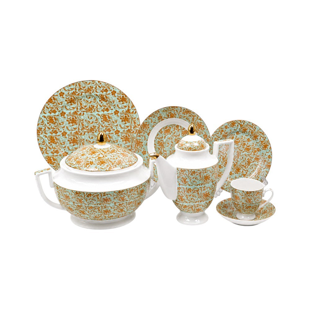 DINNER SET 61 PC BONE CHINA N7-006 RC