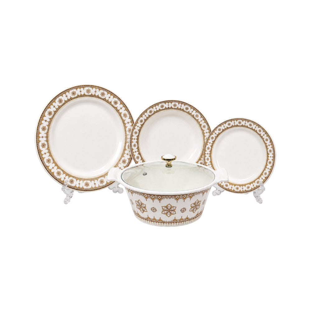 DINNER SET 72PC MELAMINE ONESTO NO19