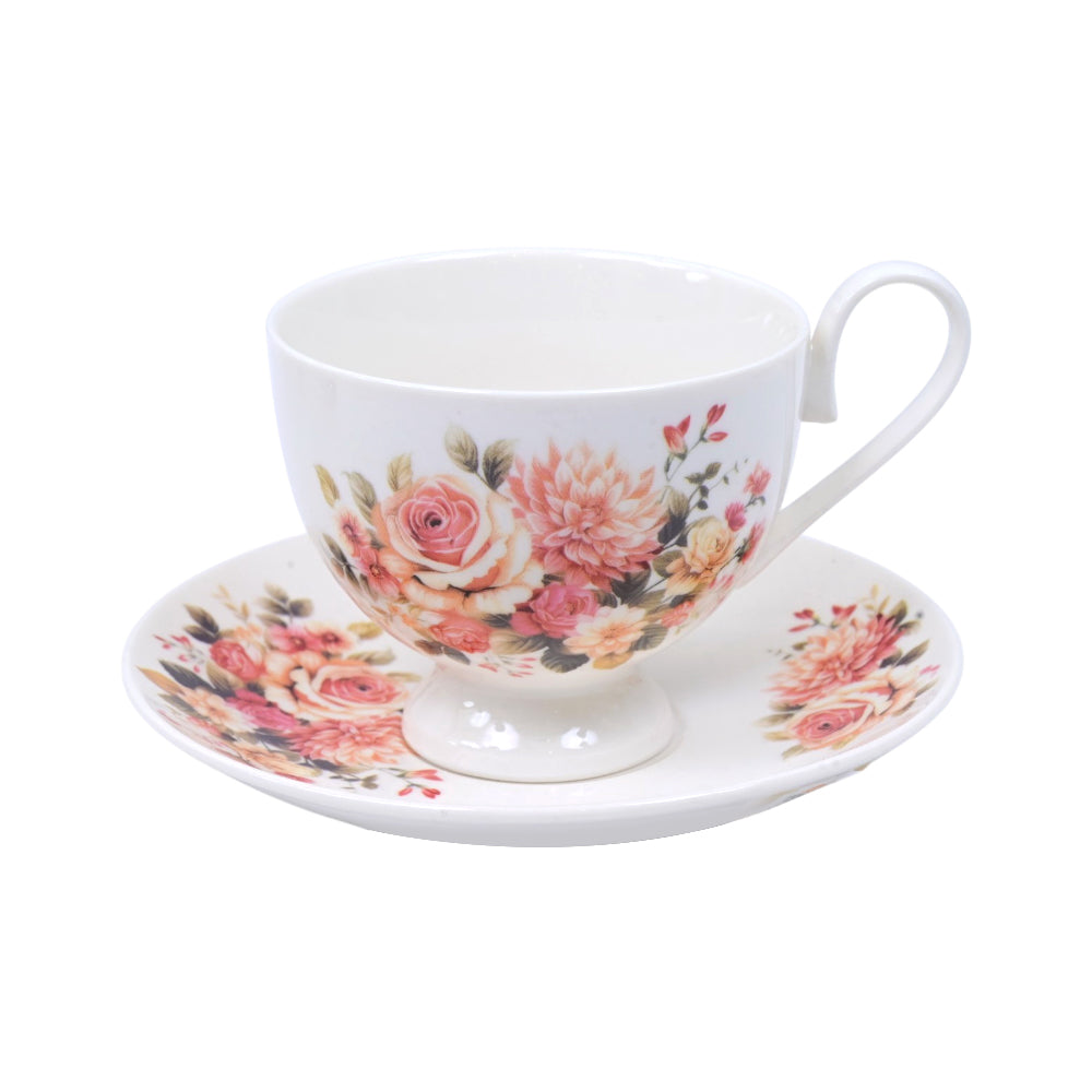CUP & SAUCER SET 6 PC ROYAL BISTRO IR YS003