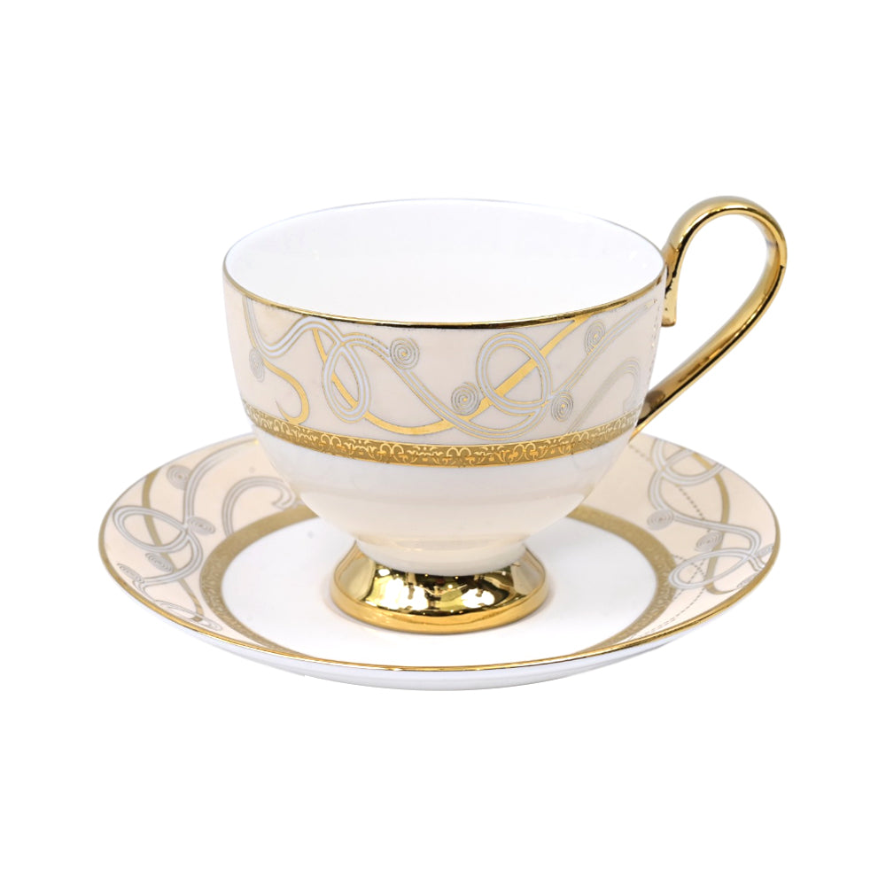CUP & SAUCER SET 6 PC ROYAL BISTRO IR YS17119